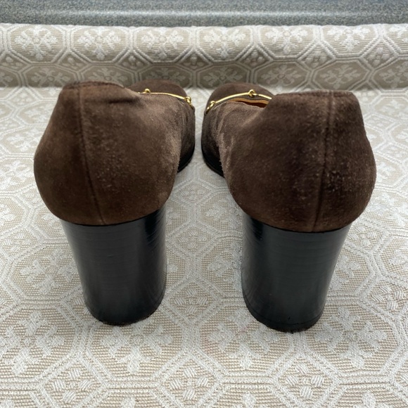 Authentic Vintage Gucci Suede Heels - Picture 6 of 10